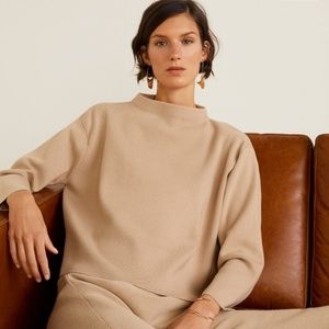 Wide funnel neck top/sweater